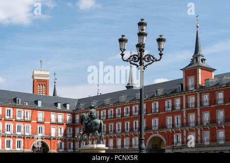 Madrid, Plaza Mayor, Casa de la Carniceria Banque D'Images