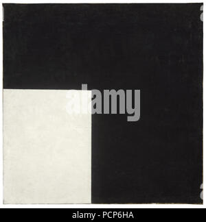 Noir et blanc. Composition suprématiste , 1915. Banque D'Images