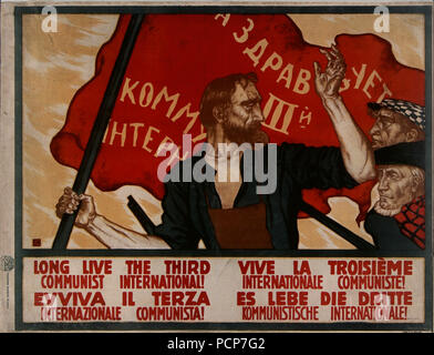 Vive la Troisième Internationale Communiste !, 1921. Banque D'Images