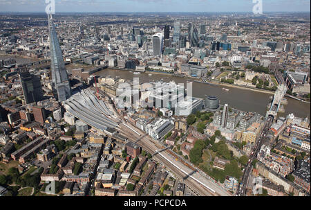 La Station London Bridge à partir de la 8.9.16 Banque D'Images