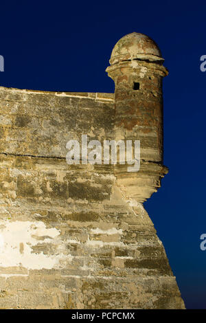 Bastion de San Agustin, Castillo de San Marcos National Monument, St Augustine, Floride Banque D'Images