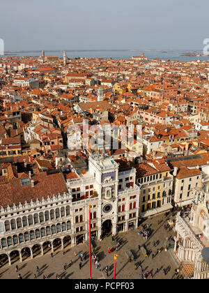 Vue de Venise à partir de l'hôtel Campanile Campanile, Italie Banque D'Images