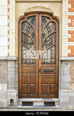 35 Rue Le Corrège, Bruxelles, Belgique, (1898), c2014-2017. Artiste : Alan John Ainsworth. Banque D'Images