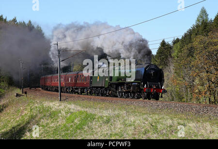 46233 dirige le GO X tour passé sur Bessygill 4.5.17 la position d'Oxenholme. Banque D'Images