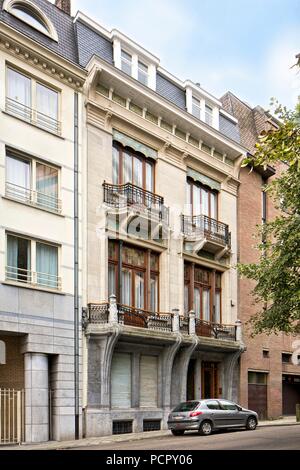 Hôtel Solvay, 224 avenue Louise, (1895-1903), c2014-2017. Artiste : Alan John Ainsworth. Banque D'Images