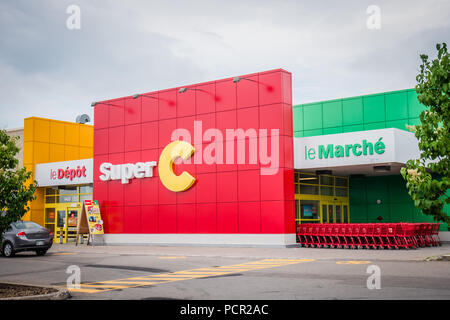 Épicerie super c Québec Canada Banque D'Images