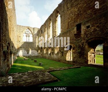 Abbaye d'Easby, près de Richmond, Yorkshire du Nord, c1980-c2017. Artiste : Inconnu. Banque D'Images