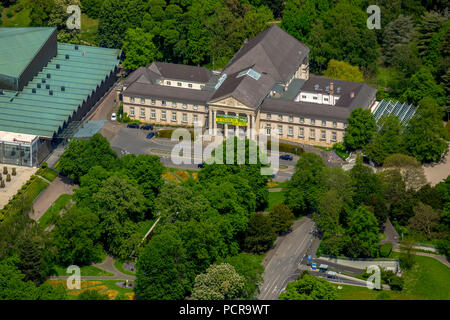 Casino Aix-la-Chapelle et l'hôtel Pullman Aachen Quellenhof, l'Eurogress Aachen, Aix-la-Chapelle parc spa, vue sur le centre-ville d'Aachen, Aix-la-Chapelle, l'Euregio Meuse-Rhin, Rhénanie du Nord-Westphalie, Allemagne Banque D'Images