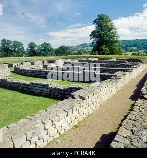 Chester's Fort, mur d'Hadrien, Northumberland, c1980-c2017. Artiste : Inconnu. Banque D'Images