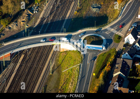 Nouveau rond-point Vassenden, Vassenden, Rhénanie-Palatinat, Hesse, Allemagne Banque D'Images