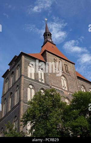 L'église Sainte Marie de Rostock, Allemagne Banque D'Images