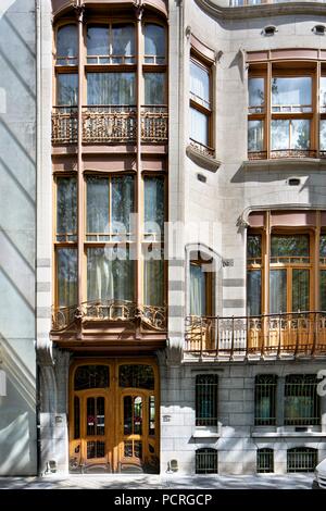 Hôtel Solvay, 224 avenue Louise, (1895-1903), c2014-2017. Artiste : Alan John Ainsworth. Banque D'Images