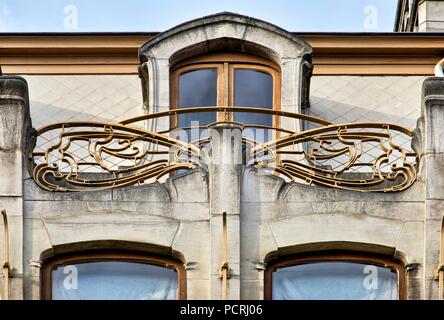 Maison Atelier Horta (Musée Horta), 23-25 rue Américaine, Bruxelles, Belgique, c2014-2017. Artiste : Alan John Ainsworth. Banque D'Images