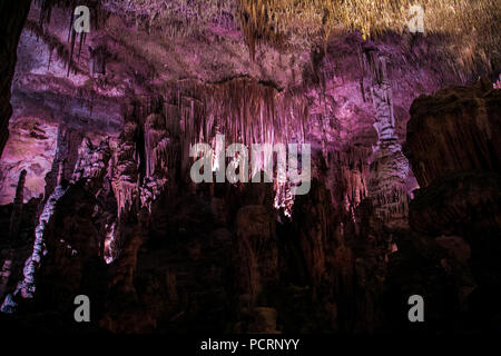 Cuevas del Drach Maiorca - Grotte de Dragon - Espagne Banque D'Images