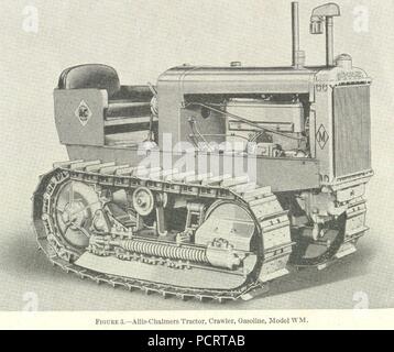 Tracteur Allis-Chalmers, Crawler, essence, modèle WM. Banque D'Images