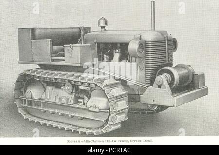 Tracteur Allis-Chalmers, Crawler, Diesel, modèle HD-7W. Banque D'Images