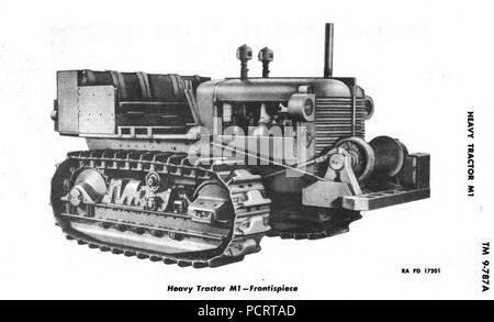 Tracteur Allis-Chalmers, Crawler, Diesel, modèle HD-10W. Banque D'Images