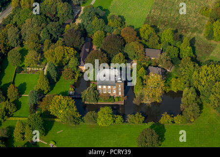 Haus Wohnung est un château à douves de Voerde, Dinslaken, Ruhr, Bas-rhin, Rhénanie du Nord-Westphalie, Allemagne Banque D'Images