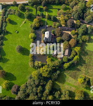 Haus Wohnung est un château à douves de Voerde, Dinslaken, Ruhr, Bas-rhin, Rhénanie du Nord-Westphalie, Allemagne Banque D'Images