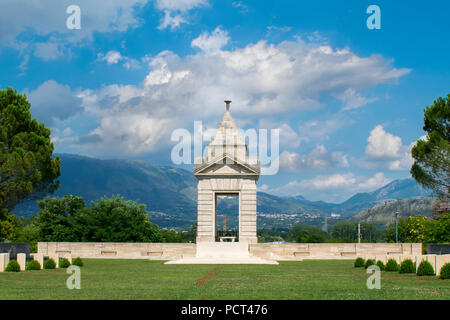 Le cimetière de guerre britannique à Cassino, Italie Banque D'Images