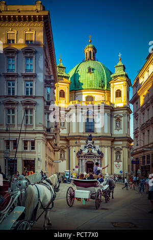 Europa, Wien, Österreich, Innere Stadt, Innenstadt, Jungferngasse, Petersplatz, Kirche, Saint Pierre, Vienne, Autriche, de l'architecture, des capitaux Banque D'Images