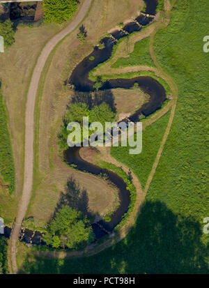 Sans passer par l'échelle à poissons et d'un déversoir de la Ruhr, la rivière Ruhr, Obergraben, plus humide sur la rivière Ruhr, Ruhr Banque D'Images