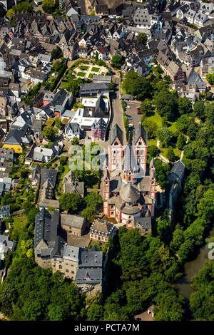 Photo aérienne, Château LIMBOURG Limbourg, Cathédrale, vieille ville de Limbourg, Limburg an der Lahn, district ville de Limburg-Weilburg (district), Hesse, Allemagne Banque D'Images