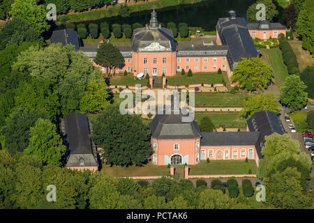 Wickrath Castle, château fort complexe à la Niers, parc, basse-cour, Mönchengladbach, Bas-rhin, Nordrhein-Westfalen, Germany, Europe Banque D'Images