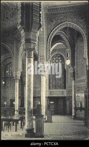 Alger Vue de l'intérieur du nouveau bureau de poste. Banque D'Images