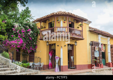 Restaurant Los Conspiradores, Trinidad, la province de Sancti Spiritus, Cuba, République de Cuba, Antilles, Caraïbes Banque D'Images