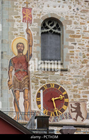 Paroisse catholique église Saint Maurice, Appenzell, Appenzeller Land, Canton d'Appenzell Rhodes-Intérieures, Suisse Banque D'Images