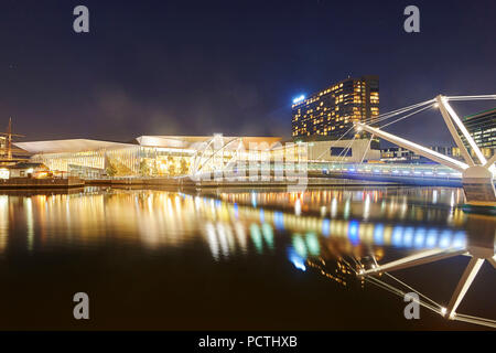 Pont de mer (Seafarersbridge), Docklands, Waterfront, Melbourne, Victoria, Australie, Océanie Banque D'Images