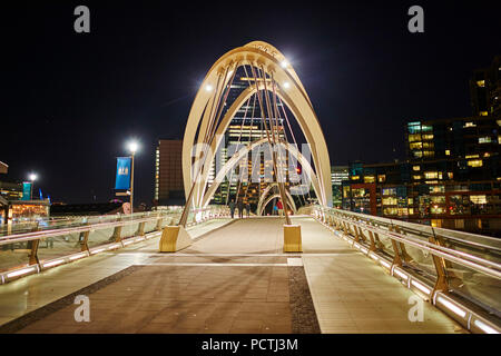 Pont de mer (Seafarersbridge), Docklands, Waterfront, Melbourne, Victoria, Australie, Océanie Banque D'Images