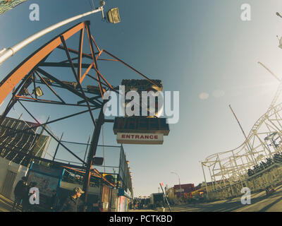 Parc amusant sur Coney Island Banque D'Images