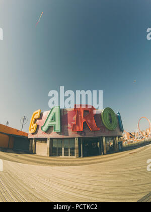 Carrousel sur Coney Island Banque D'Images