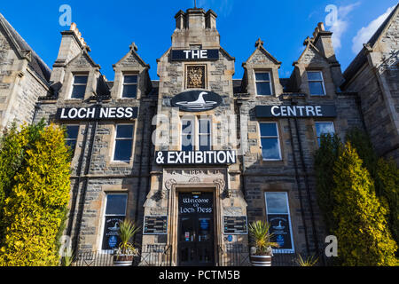 La Grande-Bretagne, l'Écosse, les Highlands écossais, Loch Ness, le Loch Ness et centre des expositions Banque D'Images