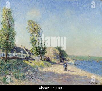 Alfred Sisley - Vernou-la le matin (1885). Banque D'Images