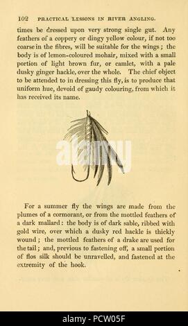 L'alphabet de la pêche scientifique à l'usage des débutants (page 102, Figure- mouche) Banque D'Images