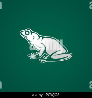 Logo vector illustration icône grenouille Illustration de Vecteur