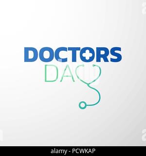 L'icône Jour médecins médicaux, conception d'un logo. Vector illustration Illustration de Vecteur