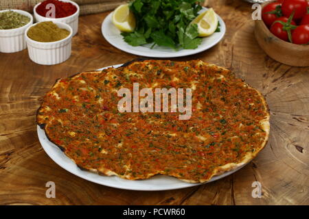 Lahmacun turc Banque D'Images