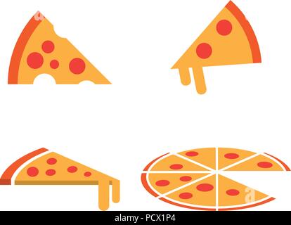 Illustration du modèle de conception graphique pizza vector Illustration de Vecteur