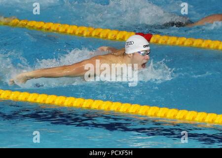 Glasgow, Royaume-Uni. Le 04 août, 2018. Tamas Kenderesi (Hongrie) dans la 2ème Série du 200m papillon lors des Championnats d'Europe de natation 2018 Glasgow Tollcross, au Centre International de Natation, à Glasgow, Grande-Bretagne, Jour 3, le 4 août 2018 - Photo Laurent lairys / DPPI Crédit : Laurent Locevaphotos Lairys/agence/Alamy Live News Banque D'Images