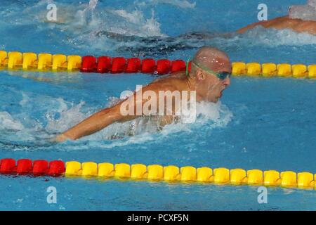 Glasgow, Royaume-Uni. Le 04 août, 2018. Laszlo Cseh (Hongrie) dans la 3e Série du 200m papillon lors des Championnats d'Europe de natation 2018 Glasgow Tollcross, au Centre International de Natation, à Glasgow, Grande-Bretagne, Jour 3, le 4 août 2018 - Photo Laurent lairys / DPPI Crédit : Laurent Locevaphotos Lairys/agence/Alamy Live News Banque D'Images