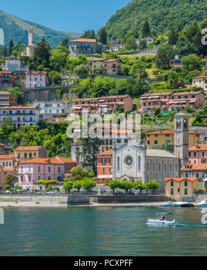 Argegno, village idyllique sur le lac de Côme, Lombardie, Italie. Banque D'Images