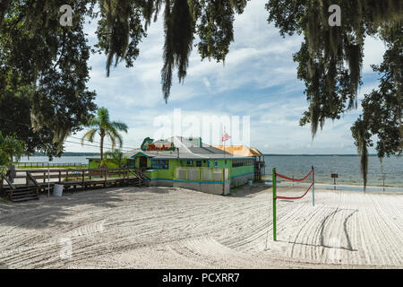 Joe's Gator Beach, Bar et Grill Ocklawaha, Floride, États-Unis Banque D'Images