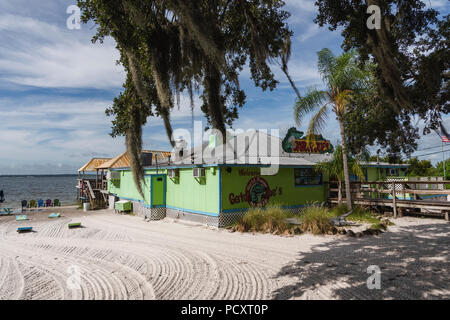 Joe's Gator Beach, Bar et Grill Ocklawaha, Floride, États-Unis Banque D'Images