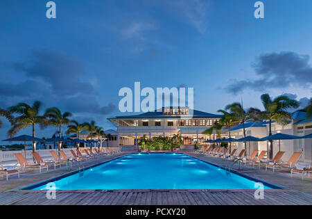 L'Acajou Bay Resort & Beach Club, Belize Banque D'Images