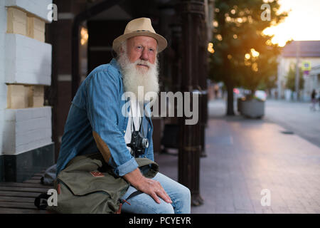 Man Photographie Appareil photo Concept Voyage Banque D'Images