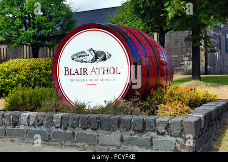 La distillerie de whisky Blair Athol à Pitlochry, Perthshire, Écosse Banque D'Images